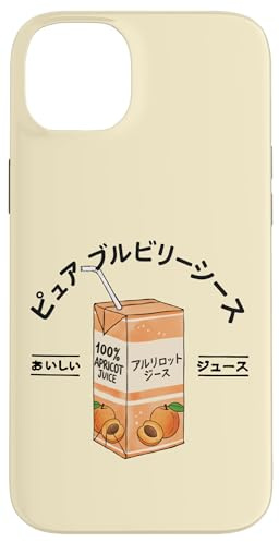 Succo Di Frutta Albicocca Giapponese Kanji Ragazzi Ragazze Bambini Custodia per iPhone 14 Plus