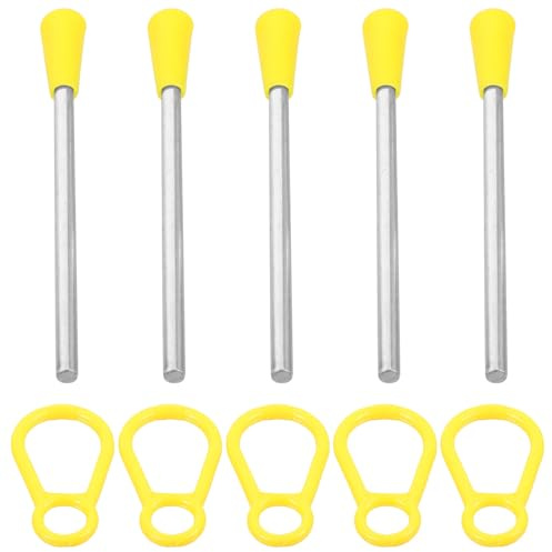 SUPVOX Set Professionale di Bacchette Percussione in Ferro Teste Martello Stabili e Suono Nitido, Accessorio Musicale in Plastico e Ferro per Principianti