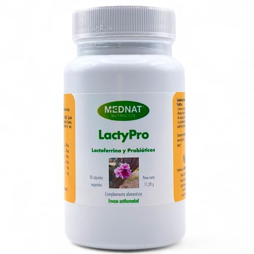 Mednat LactyPro 30 Cápsulas Vegetales - Con Lactoferrina y Probióticos - Suplemento para Salud Vaginal