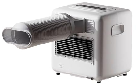Condizionatore Portatile 14000 BTU, Raffreddamento Rapido con 3 Tubi, Pannello Touch Intuitivo, Flusso d'Aria Potente e Silenzioso per Casa, Ufficio e Campeggio, Design Compatto e Facile da Spostare