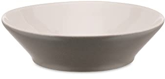 Alessi - DC03/2 LG - Tonale - Assiette Creuse en Céramique Stoneware - Set de 4 Pièces - Light Grey