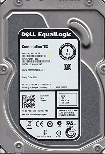 ST31000524NS, 9WK, KRATSG, PN 9JW154-536, FW KD03, Dell 1TB SATA 3.5 Disco Duro