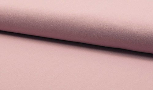 French Terry Sweatshirtstoff in Altrosa als Meterware zum Nähen, 50 cm