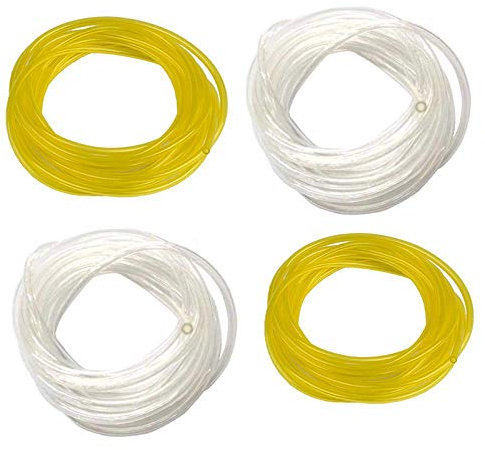 Queta 4 Lot de 1.2m Tuyau Durite d'Essence Tuyau Carburant 3x6mm/3x5mm, 2.5x5mm/2x3.5mm pour Souffleur Coupe-bordure Tronçonneuse Debroussailleuse Poulan Craftman Stihl Husqvarna Walbro Zama