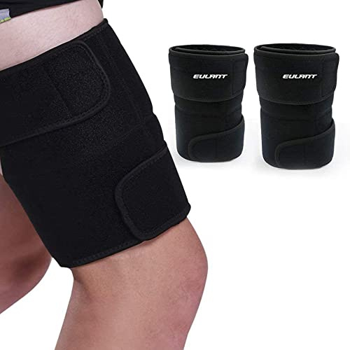 Jambiere Protection 1 Paire Supports de Cuisse Hommes Cuisse Bandage Femmes Prise en Charge de L'ischio-jambier Bandes de Cuisse pour L'haltérophilie Jogging Fitness Basketball Soccer