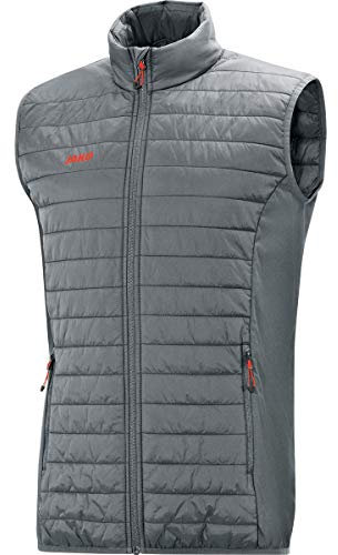 JAKO Unisex Steppweste Premium, Steingrau, L