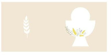 Le Gemme di Venezia - Placa con diseño de cáliz para primera comunión, bautizo, nacimiento, impresión personalizada de regalo