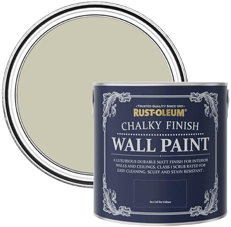 Rust-Oleum Grey Matt Emulsion Wall Paint - Half Light 2.5L