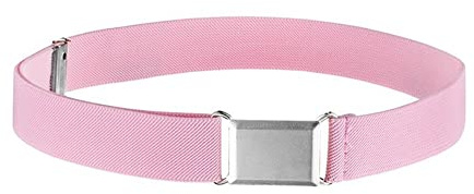 YiYaO Elastischer Stretchgürtel,Canvas Belt,Gürtel für Jungen Mädchen Verstellbar - Großer Elastischer Stretchgürtel mit einfacher Magnetschnalle für 2-15 jährige Jungen und Mädchen （Rosa）