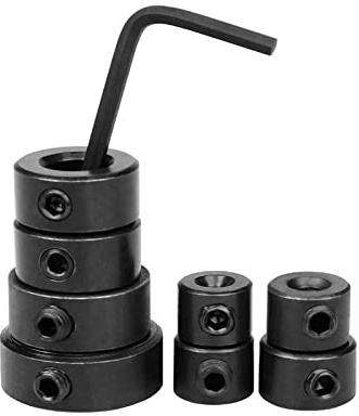 8 Pieces Colliers de Butée de Profondeur, Butées de Profondeur de Foret, Anneau de Positionnement Des Butées De Forage avec Clé Hexagonale, Foret Profondeur Butée 3-16 Mm