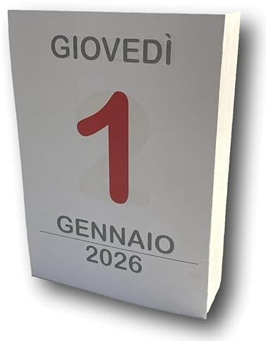 Calendario da Muro a Strappo 2026, Giornaliero 365 Giorni, A6 10x15 cm, Alta Qualità 80g, Montabile a Parete o Scrivania