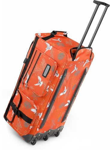 normani Stabile Reisetasche Trolley Big Size XL 80-150 Liter mit 2 Rollen –Robust und wasserabweisend - Leichter Reisetrolley XL Tasche NEU Verschiedene Größen Pigeon / 80 Liter XXL