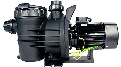 RISELY Pompa per Piscina Interrata da 2 HP,Pompa per Piscina Interrataautoadescante con Copertura Trasparente per Corpi Estranei Visibili, Portata Massima500l/min E Sollevamentomassimo 20m,per Parco