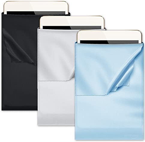 Mikrofaser iPad-Hüllenkompatibel mit Tablets 3er-Pack, iPad 1-10, iPad Air 1-5, iPad Pro 11, iPad Pro 10.5, iPad Pro 9.7 mit Bildschirmgrößen von 9,7 bis 11 Zoll, einschließlich Surface 10.6