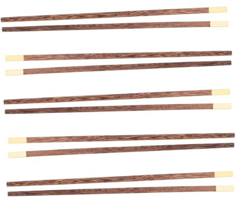 RORPOIR 5par Extra Långa Träpinnar För Matlagning Återanvändbara Chopsticks För Hot Pot Och Kök Robusta Och Hållbara För Familjeevenemang Och Utomhusaktiviteter
