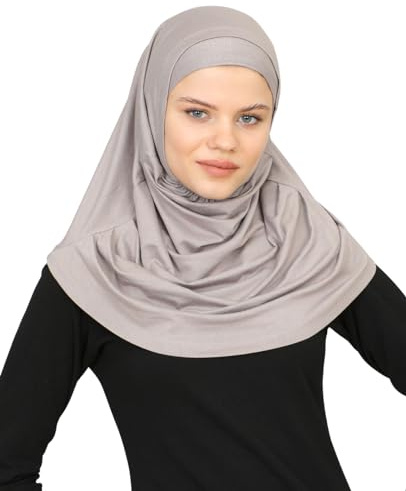 Prien Chic Hijab für Damen, Muslim Kopftuch Untertuch Set, Lange Kopftücher Kleid Frauen, Schal Für Gebetskleidung Abaya, Muslimische Kleider Für Ramadan Hajj
