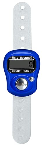 Contador De Dedos Electrónico, Contador De Clics De Mano, Contador De Cuentas Reiniciable, Contador De Vueltas con Pantalla Digital, Contador De Dedos, Contador De Manos para Crochet, Tejer, Vueltas,