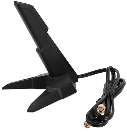 Antena WiFi 6E de Triple Banda, Antena WiFi 6GHz 5,8GHz 2,4GHz con Cable de Extensión de 1,2 M, Antena Inalámbrica RP SMA de 12DB para Computadora de Escritorio PC