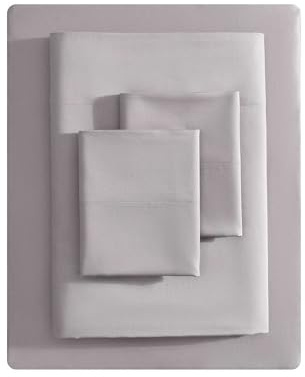 Vera Wang - Juego de sábanas tamaño King, Ropa de Cama de algodón Satinado de Lujo, 800 Hilos, decoración Suave y Lisa para el hogar (Ciruela, King)
