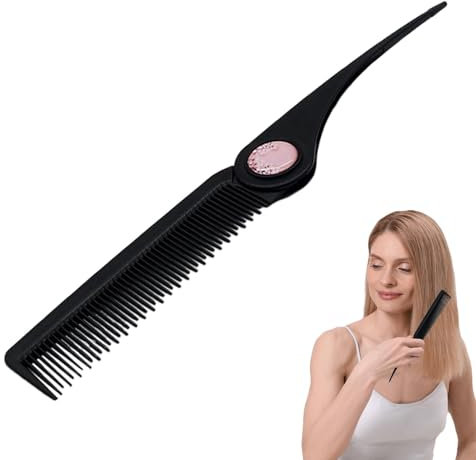 Pettini per separazione dei capelli, pettine pieghevole per capelli, pettine per parrucchiere, pettini per sollevamento della coda, pettine pieghevole per bambini, donne, amici, familiari