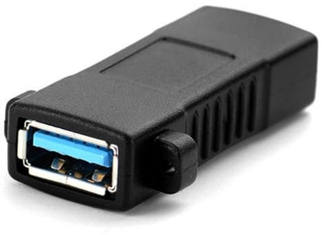 ZwaitL 1Pc USB Femmina A Femmina Adattatore Con Fori Per Le Viti 2.0 Femmina A Femmina Presa A Pannello Adattatore Connettore