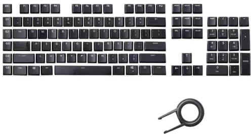 EIN Satz Tastatur, 109 Tastenkappen, Ersatz für Logitech G815 G813 G915 G913 TKL RGB Gaming Mechanische Tastatur Tastenkappen, Schwarz