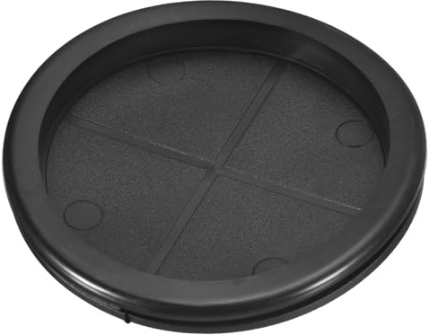 QUARKZMAN Passe-Fils En Caoutchouc Bouchons De Trou À Simple Face Noir | 3-15/16 (100mm) Pour Trou De Perçage, 3-9/16 (91mm) ID, Joint D'Étanchéité Pour Protection Des Câbles De Pare-Feu