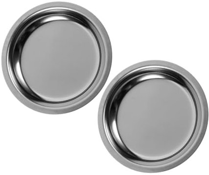 PRETYZOOM 2piezas Bandeja De Acero Inoxidable para Bolsitas De Té Posavasos Redondos Soporte para Bolsitas De Té Tipo Tetera Bandeja para Mesa Accesorios para Tazas De
