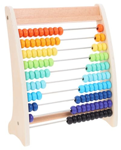 NOLITOY Holzabakus Rechenabakus Für Junge Mädchen Schüler Erwachsene Pädagogisches Spielzeug Mathematik Lernen Berechnung Hand-Augen-koordination