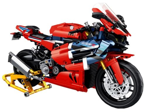 ENPUSI Rennen Motorrad Bausteine für CBR1000RR, 1017 Teile Supermotorrad Modell Bausteine Bausatz, DIY Klemmbausteine Sets