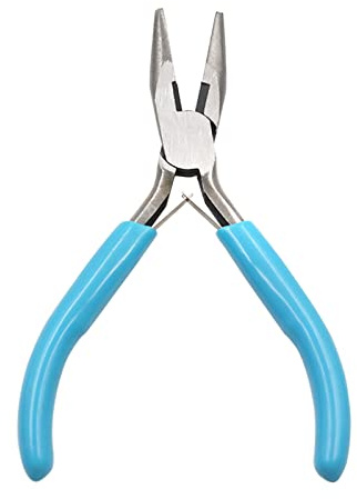 Alicates de acero para joyas, alicates de punta redonda, alicates de corte lateral, alicates de corte lateral para hacer joyas, manualidades, alicates de punta redonda