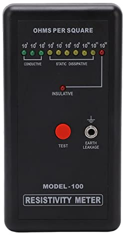 Tihebeyan Strumento di Tester Elettrico Statico Facile Misurazione della Resistenza per L'allenamento