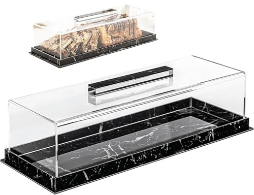 Bandeja Para Pasteles Con Tapa - Soporte Para Postres Rectangular De Acrílico | Contenedor De Almacenamiento De Galletas, Vitrina De Pastelería Multifuncional | Bandeja para servir | Soporte de pastel