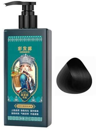Shampoo Colorante Per Capelli 207ml Shampoo Colorante Per La Colorazione | Cura Nutriente Del Cuoio Capelluto Per Uomini Donne Anziani Capelli Ricci Barba Viaggio Salone Doccia