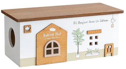 Kabelhantering Korg - Trähus Styling, Korggömställe, Teknik Arrangemang, Utomhus Resa Bord För Hobby Laboratorium Skärm Mo