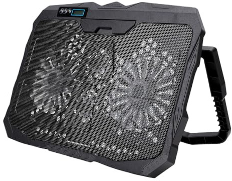 Luocute Laptopkylningsplatta, Bärbar Laptopkylare med 4 Tysta Fläktar för 11 Till 15,6 Tums Laptops