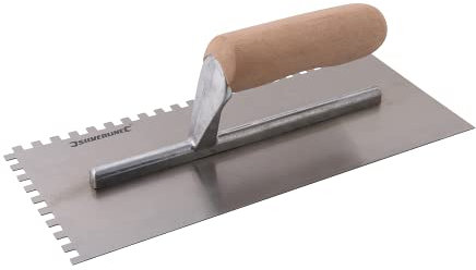 Silverline CB59 - Frattone per colla, rettangolare con profilo dentato, 50 mm