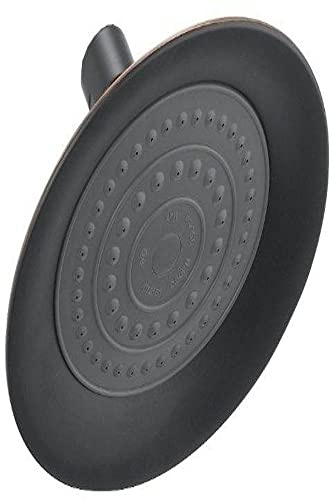 Delta Faucet Single Setting Raincan Shower Head, Oil Rubbed Bronze Round Shower Head, Rainfall Shower Head, High Pressure Shower Head, 1.75 GPM Flow Rate, Oil Rubbed Bronze RP61181OB