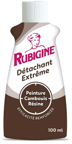 IDEAL - Rubigine, Détachant Peinture Cambouis Résine, 100 ml - Détachant Extrême, Efficace sur Tous les Textiles Lavables, Préserve la Fibre des Textiles - Fabrication Française