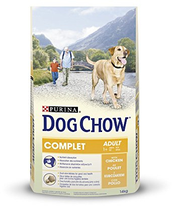 DOG CHOW | Croquettes complètes pour Chien Adulte | Au Poulet | Sac | 14 Kg