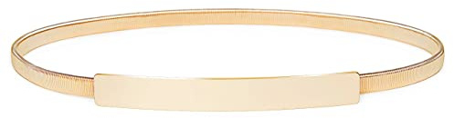 BABEYOND Damen Metall dekorativen Gürtel dünnen Gürtel elastischen Taille Strap Stretchy Gürtel für Kleider