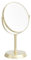 Amazon Basics Round Dressing Table Mirror, Tabletop Mount - 1X/5X Magnification, 18.3x12.5 Cm, Gold