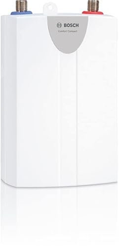 Bosch hydraulischer Klein-Durchlauferhitzer Tronic Comfort Compact - 3,5kW, steckerfertig, Untertischgerät, drucklos und druckfest anschließbar, 230 V [Energieklasse A]