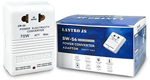 LANTRO JS Adaptateur de convertisseur de 30W, 110V à 220V Transformateur de convertisseur de Puissance d'adaptateur de Voyage élévateur