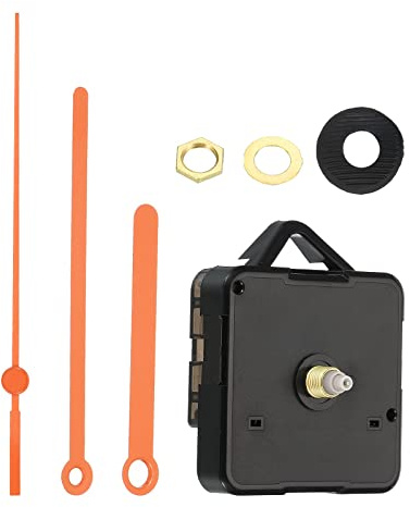 PATIKIL Clock Mechanism Replacement Kits,1Set Quartz Clock Mechanism Orange