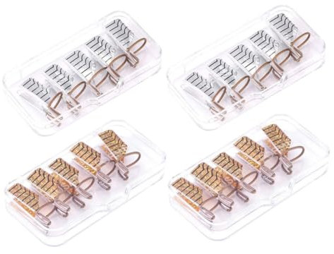 minkissy 20 Piezas Reposapiés De Metal Moldes Acrílicos Para Uñas Reutilizables. Forma De Uñas De Manicura Papel De Extensión De Uñas Formas De Uñas Acrílicas Francés Uñas Doradas