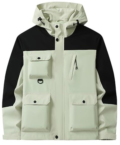 SRZYMJ Jacke Herren Frühling Sportjacke Herren Atmungsaktiv Sommer Trenchcoat Herren Wolle Mtb Regenjacke Herren Zip Hoodie Sportjacke Herren Atmungsaktiv Sommer Weiß Uv Shirt Herren M