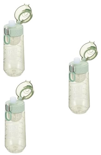TOYANDONA 3 Pezzi Coppa Sportiva Bicchieri Per Bottiglie D'acqua Bottiglia Tumbler Bottiglia D'acqua Gigante Borraccia Sportiva Pieghevole Light Green Pc Riutilizzabile
