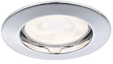 Paulmann 17946 Einbauleuchte Premium Line 51 mm Einbaustrahler Chrom Einbaulampe max. 1x50W Einbaulicht Niedervolt 12V Einbauspot GU5,3