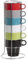 SG Secret de Gourmet Lot de 6 Tasses Five Simply Smart Couleurs Assorties avec Support. 75571